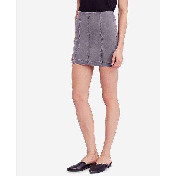 Free People Denim Modern Fem High Rise Mini Skirt - Picture 8 of 11